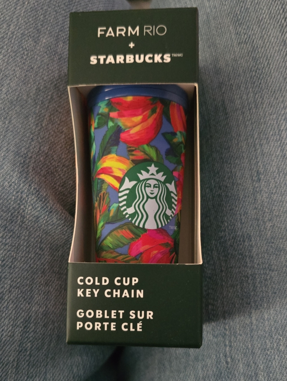 FARM Rio Green+Starbucks ColdCup Keychain Collaboration